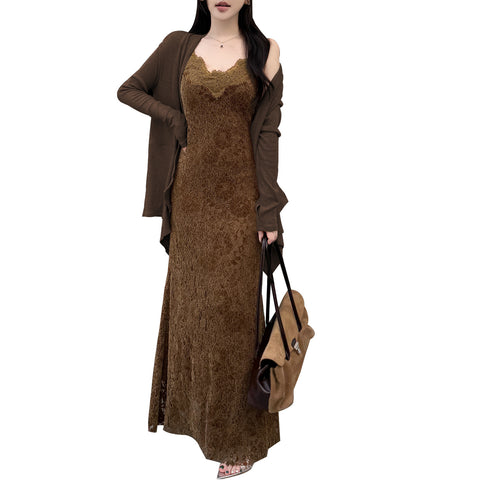 Lace camisole sexy hot girl slim fit hip hugging camisole dress